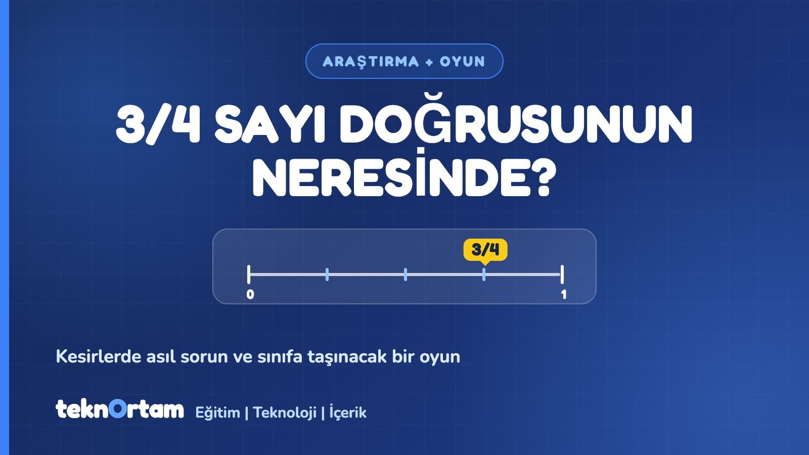 Öğrencin 3/4'ü Sayı Doğrusunda Gösterebiliyor mu? Kesirlerde Asıl Sorun ve Bilimin Önerdiği Çözüm